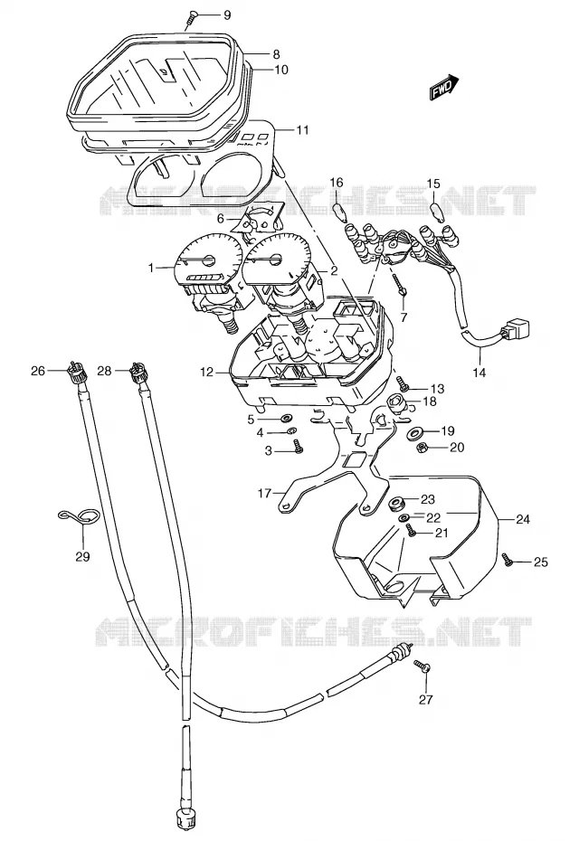 SNELHEIDSMETER Suzuki MOTO 80 RG 1987  RG80CH(E4)