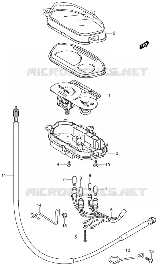 SNELHEIDSMETER Suzuki SCOOTER 125 UE 2001  UE125CTK1(P2)