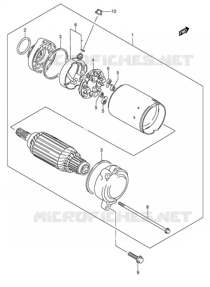 STARTMOTOR Suzuki MOTO 1500 INTRUDER 2005  VL1500K5(E2)