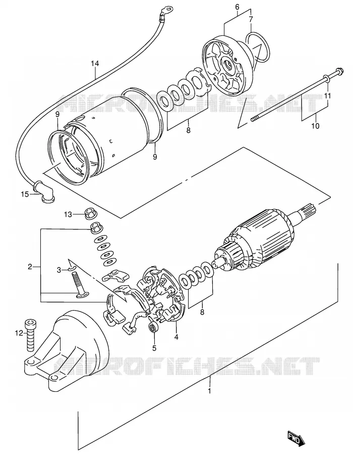 STARTMOTOR Suzuki MOTO 600 RF 1996  RF600RT(E2)
