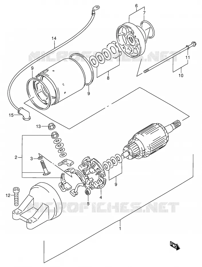 STARTMOTOR Suzuki MOTO 900 RF 1997  RF900RV(E2)