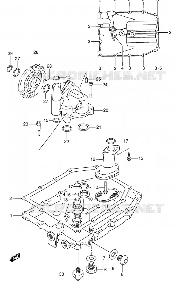 SUMP - OLIEPOMP  Suzuki MOTO 900 RF 1994  RF900RR(E2)