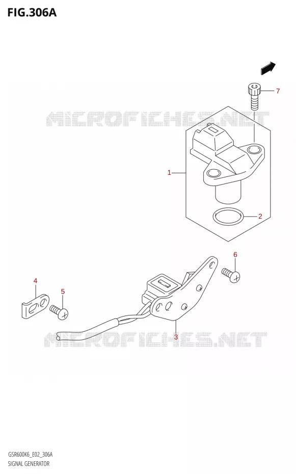 DYNAMO SENSOR Suzuki MOTO 600 GSR 2006  GSR600UK6(E19)