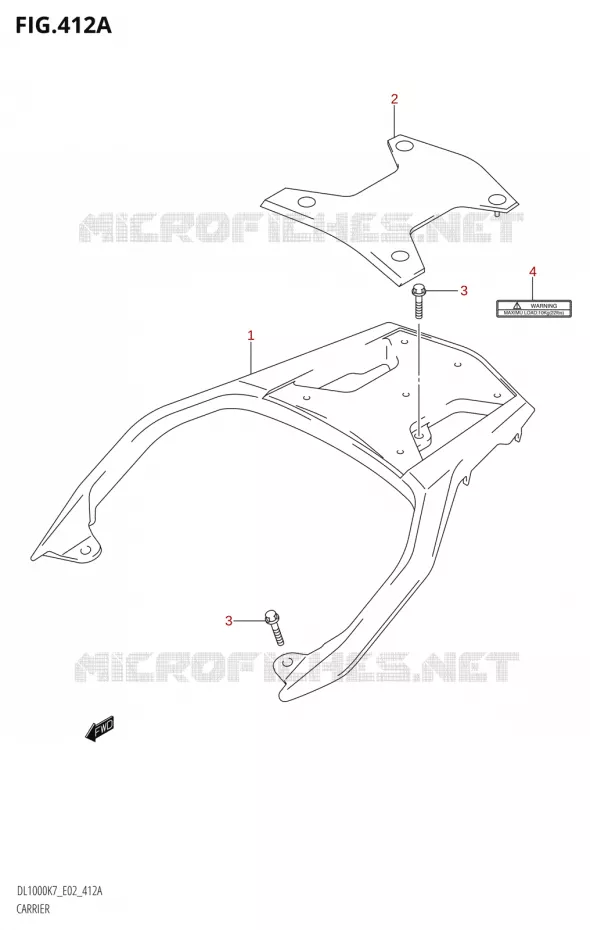 CARRIER Suzuki MOTO 1000 V-STROM 2009  DL1000K9(E2)