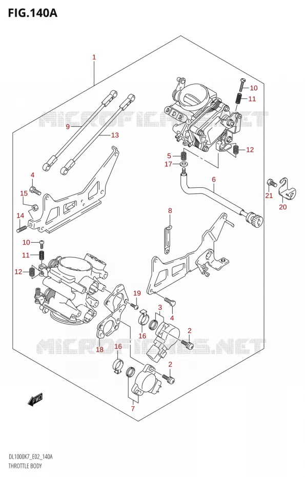GASKLEPHUIS Suzuki MOTO 1000 V-STROM 2009  DL1000 K9 (E02,E19,E24)