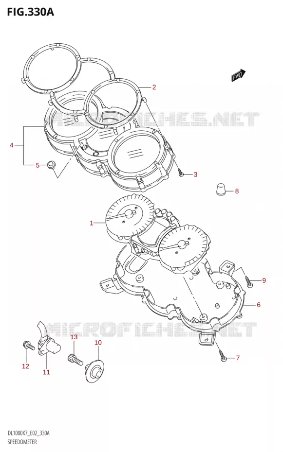 SNELHEIDSMETER Suzuki MOTO 1000 V-STROM 2007  DL1000K7(E2)