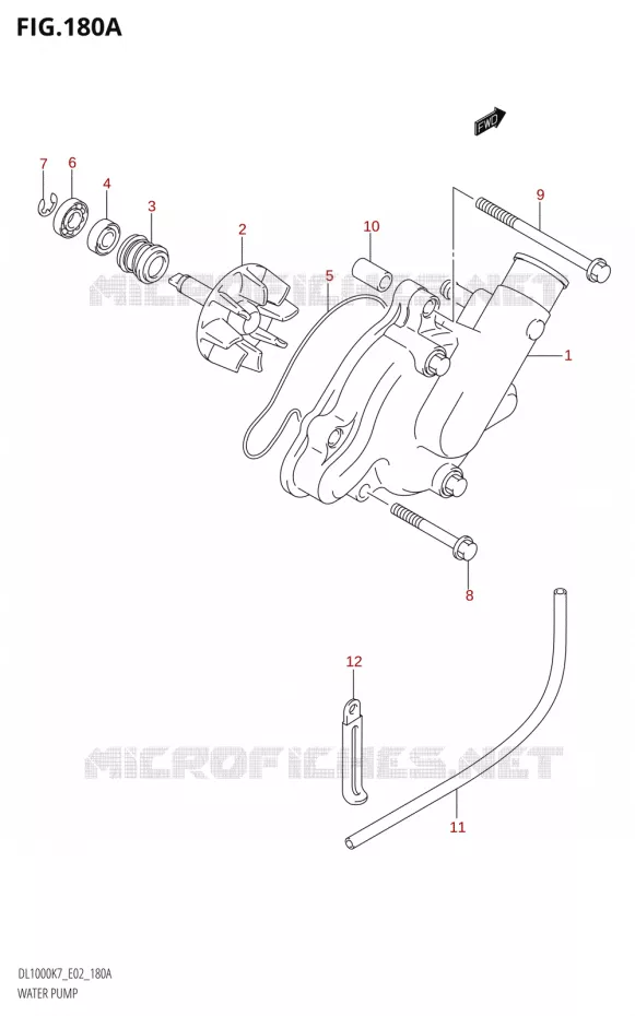 WATERPOMP Suzuki MOTO 1000 V-STROM 2009  DL1000K9(E2)