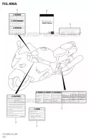 ETIKETGSX1300RA:L3:E02) voor Suzuki HAYABUSA 1300 2013