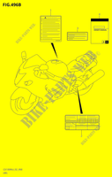 ETIKETGSX1300RA:L4:E19) voor Suzuki HAYABUSA 1300 2014