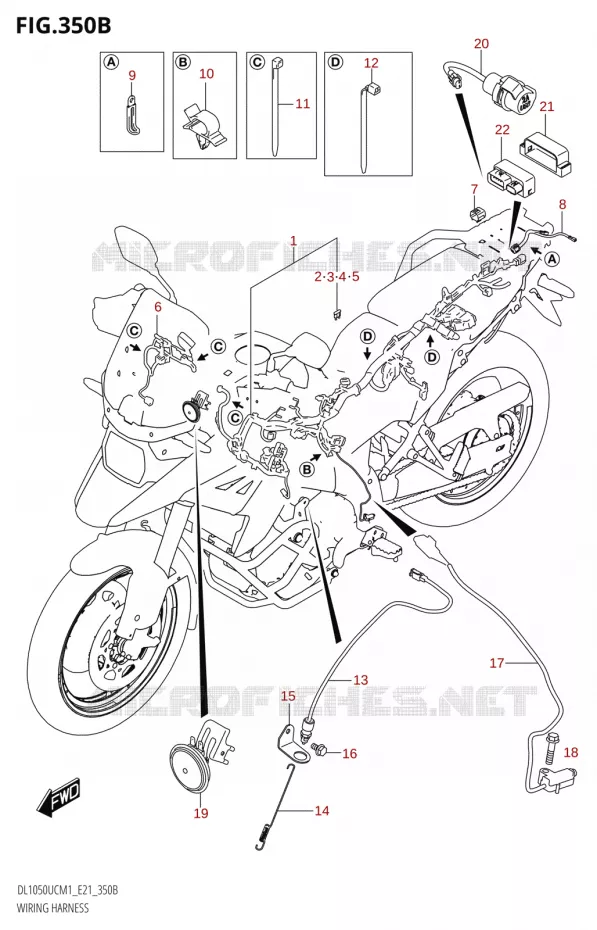 BEDRADINGNESS (DL1050UQ,DL1050WQ) Suzuki MOTO 1050 V-STROM 2021  DL1050UC  M1