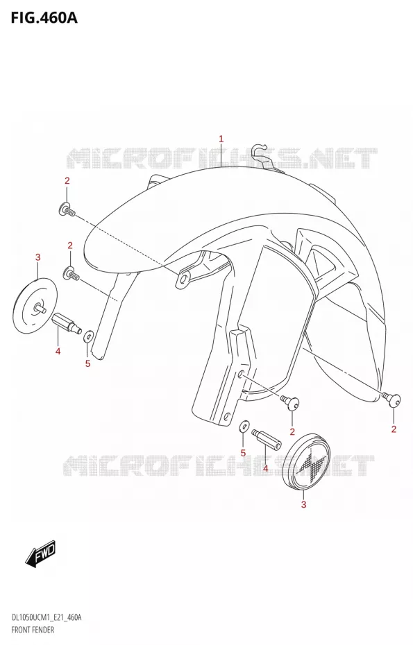 FRONT FENDER Suzuki MOTO 1050 V-STROM 2021  DL1050UC  M1