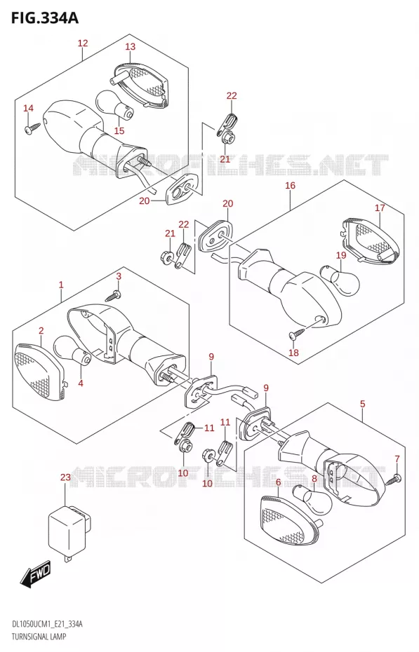 INDICATORENAMP (DL1050UQ,DL1050WQ) Suzuki MOTO 1050 V-STROM 2021  DL1050UC  M1