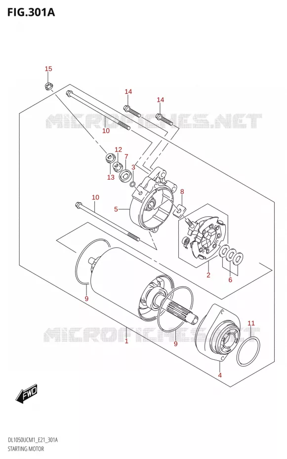 STARTMOTOR Suzuki MOTO 1050 V-STROM 2021  DL1050UC  M1