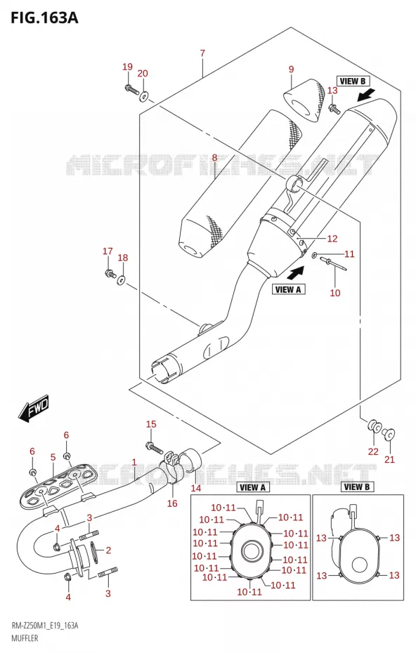 GELUIDDEMPER Suzuki MOTO 250 RM-Z 2021  RM-Z250 M1 (E19)