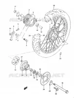 ACHTERWIEL voor Suzuki MARAUDER 125 1999