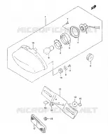 TAIL LIGHT ASSY voor Suzuki MARAUDER 125 1999