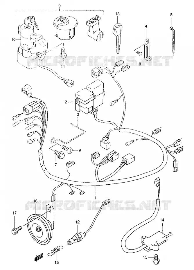 BEDRADING Suzuki MOTO 125 MARAUDER 2000  GZ125UY(W/X/Y)