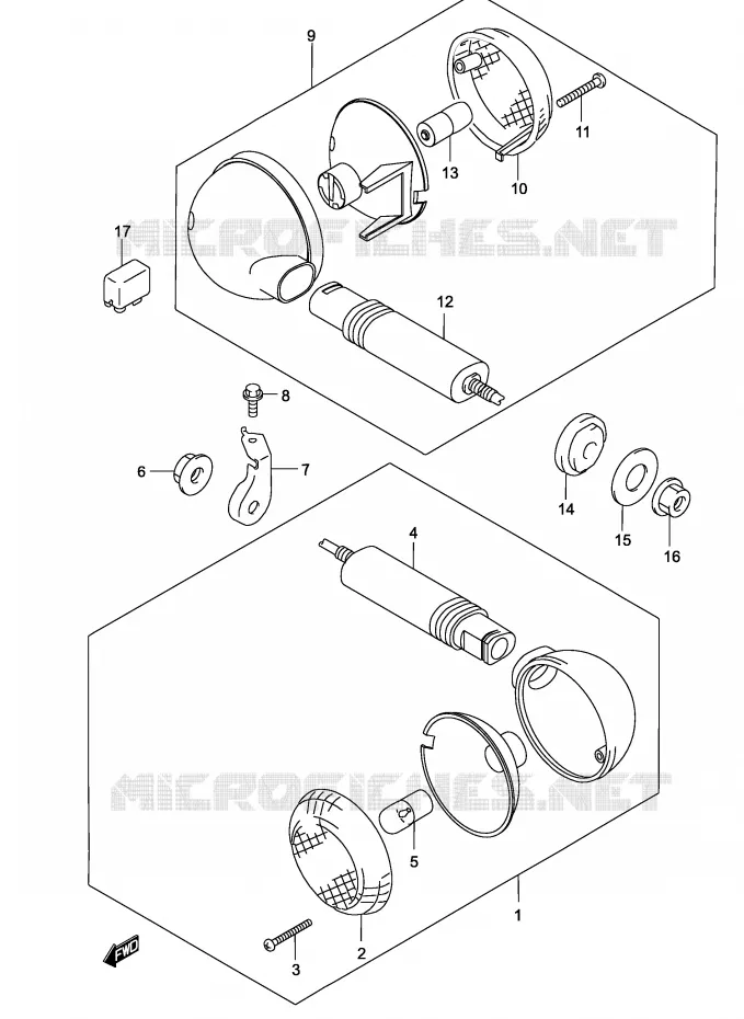 INDICATOREN Suzuki MOTO 125 MARAUDER 2002  GZ125K2(P4)