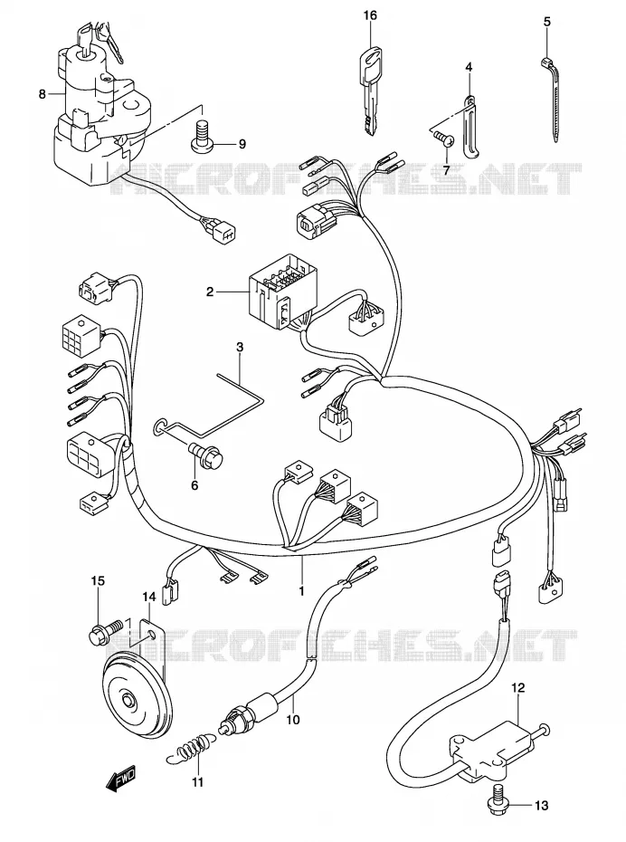 BEDRADING Suzuki MOTO 125 MARAUDER 2003  GZ125UK3(P19)