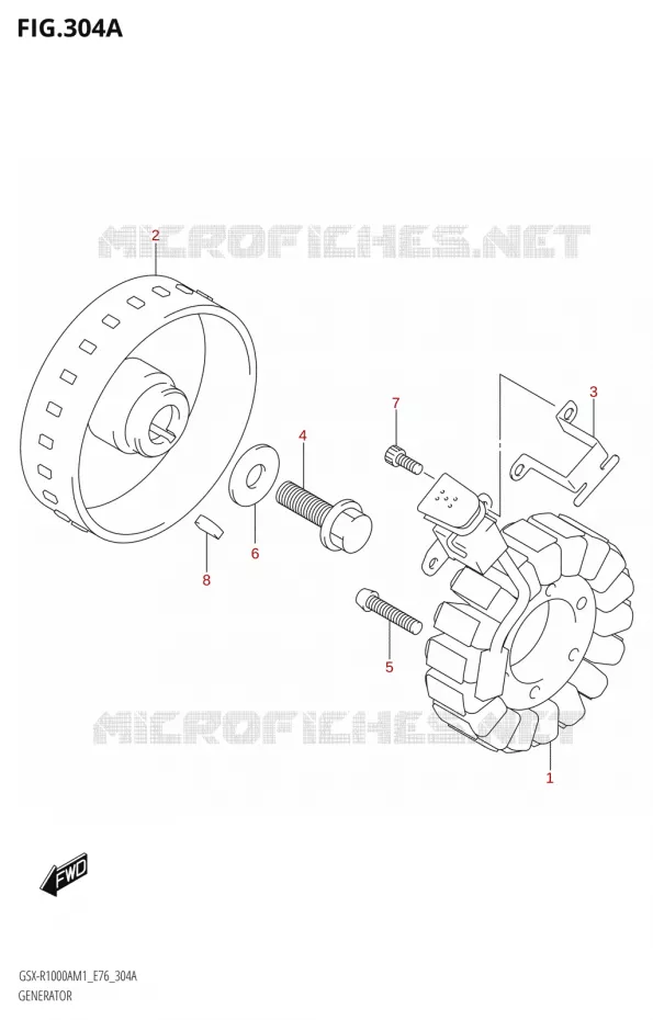 DYNAMO Suzuki MOTO 1000 GSX-R 2021  GSX-R1000RA M1 /​ GSX-R1000RZA M1 ( E76 ECE2 E17,22,39 )