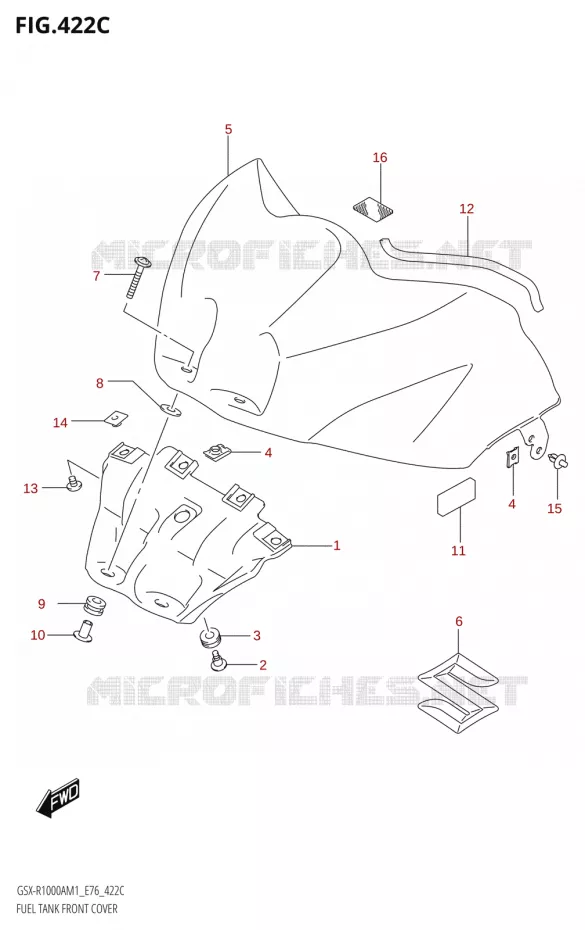 FUEL TANK VOORKLEPER (GSX-R1000ZA,GSX-R1000RZA) Suzuki MOTO 1000 GSX-R 2021  GSX-R1000RA M1 /​ GSX-R1000RZA M1 ( E76 ECE2 E17,22,39 )