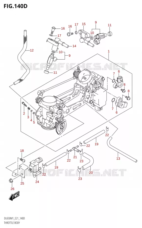 GASKLEPHUIS Suzuki MOTO 650 V-STROM 2021  DL650A M1