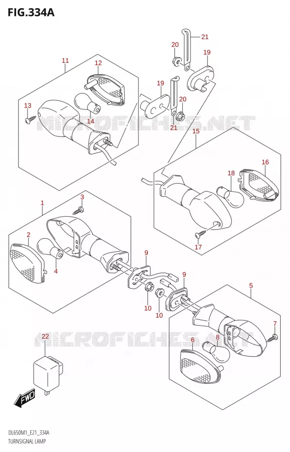 INDICATOREN Suzuki MOTO 650 V-STROM 2021  DL650A M1