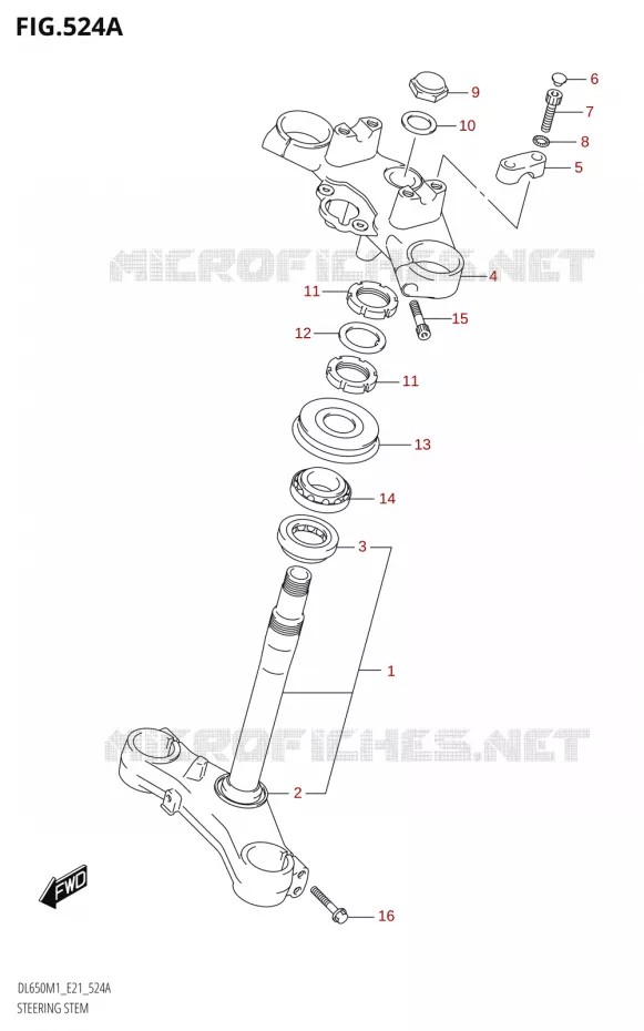 STUURKOLOM Suzuki MOTO 650 V-STROM 2021  DL650A M1