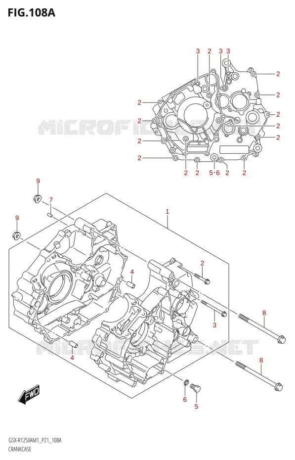 CASING Suzuki MOTO 125 GSX-R 2021  GSX-R125XA M1 (P21)