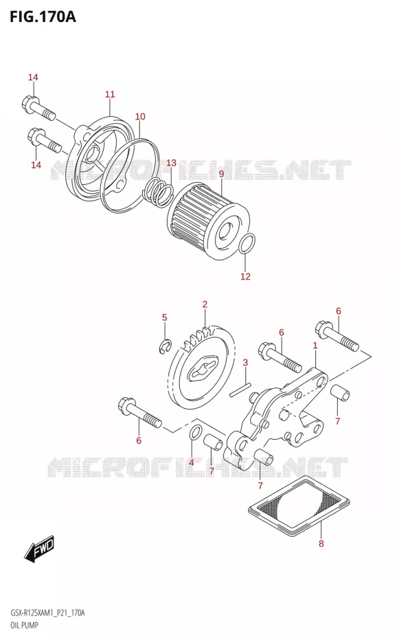 OLIEPOMP Suzuki MOTO 125 GSX-R 2021  GSX-R125XA M1 (P21)