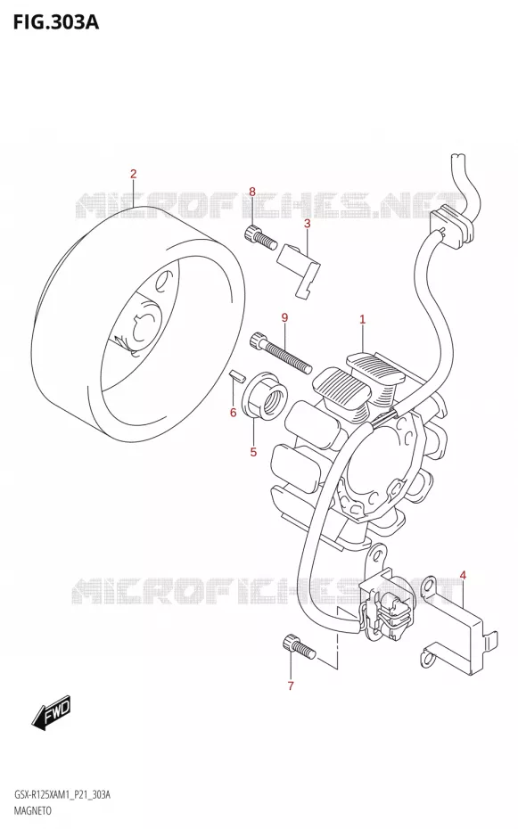 ONTSTEKING Suzuki MOTO 125 GSX-R 2021  GSX-R125XA M1 (P21)