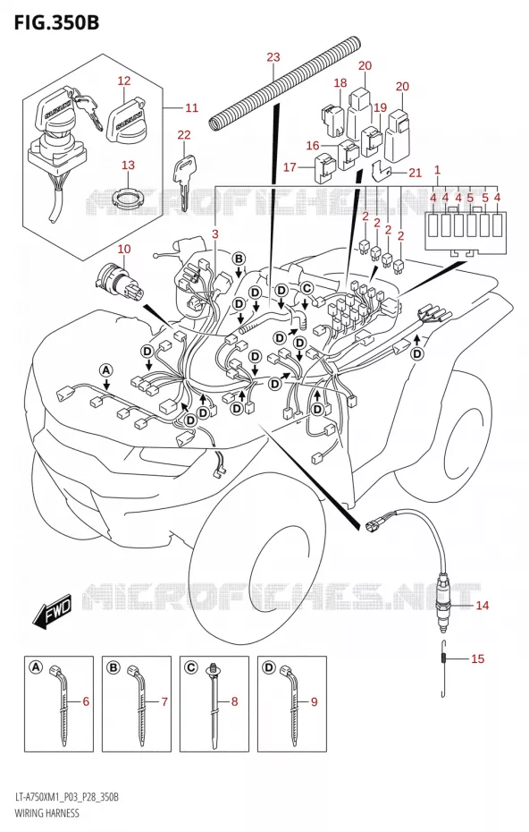 BEDRADINGNESS (P03,P28) Suzuki QUAD 750 KINGQUAD 2021  LT-A750X M1 (P28)