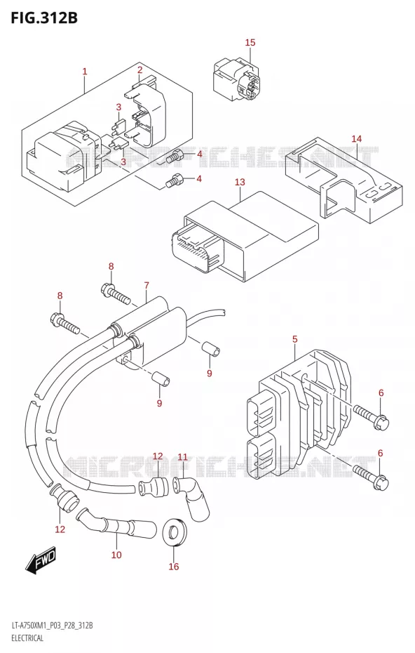 ELEKTRISCH (P33) Suzuki QUAD 750 KINGQUAD 2021  LT-A750X M1 (P33)