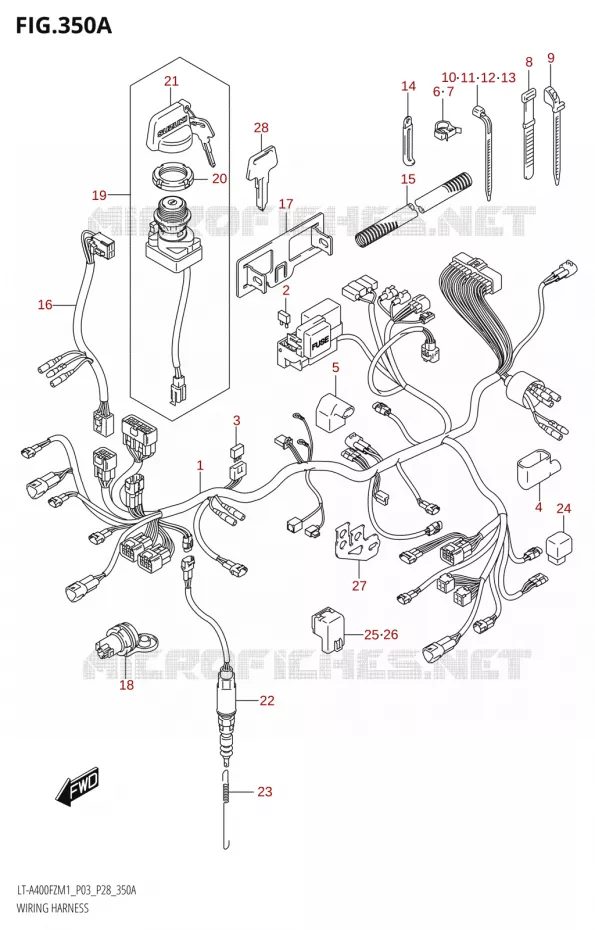 BEDRADING Suzuki QUAD 400 KINGQUAD 2021  LT-A400FZ M1 (P03)