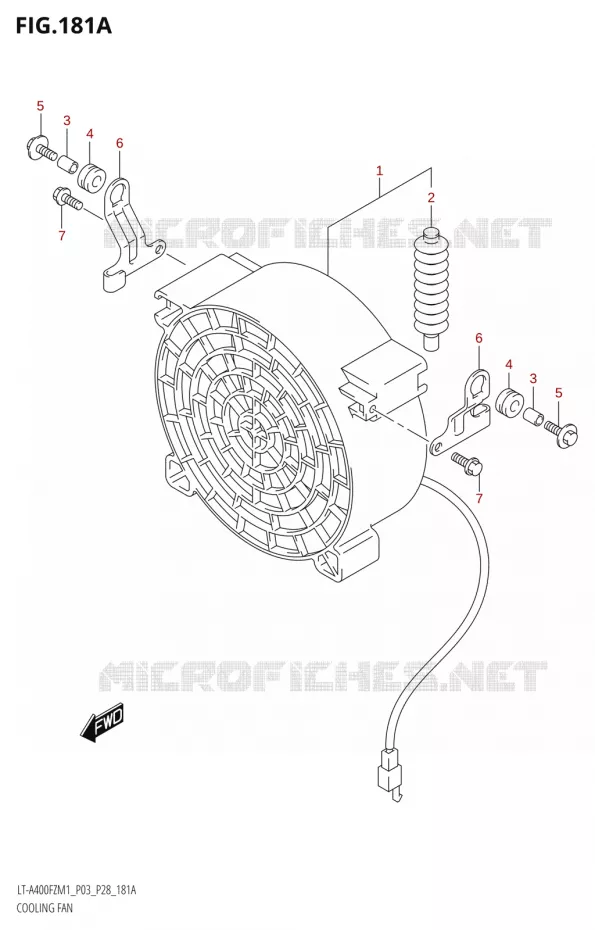 KOELVENTILATOR Suzuki QUAD 400 KINGQUAD 2021  LT-A400FZ M1 (P03)