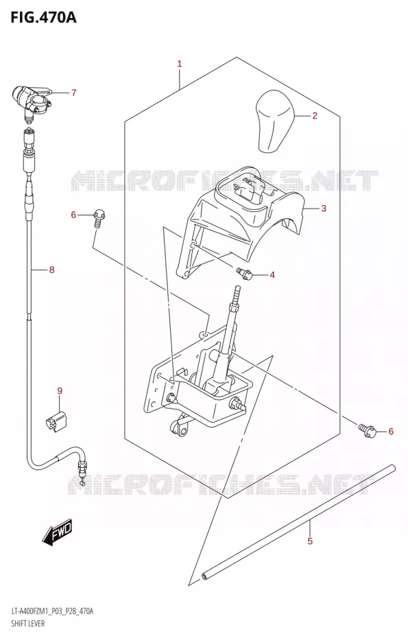 VERSNELLINGSPOOK Suzuki QUAD 400 KINGQUAD 2021  LT-A400FZ M1 (P03)