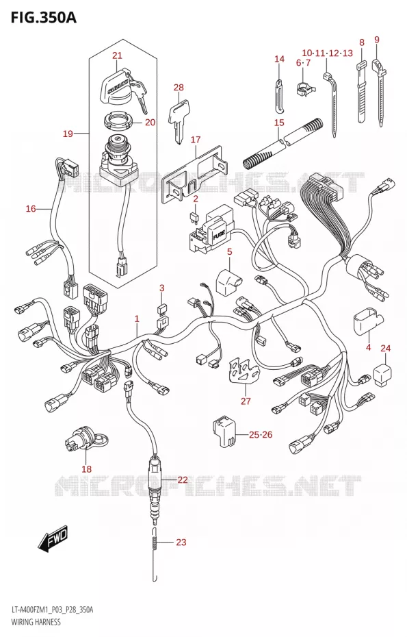 BEDRADING Suzuki QUAD 400 KINGQUAD 2021  LT-A400FZ M1 (P28)