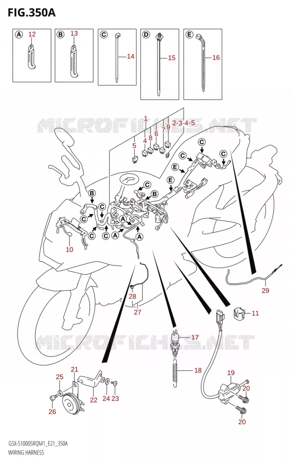 BEDRADING Suzuki MOTO 1000 KATANA 2021  GSX-S1000SRQ M1 (E21)