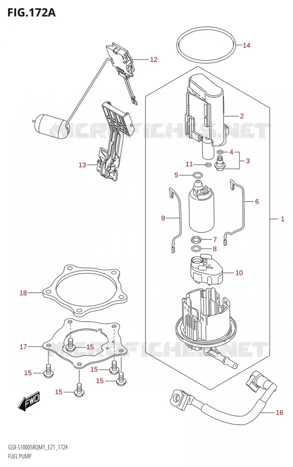 BENZINE POMP Suzuki MOTO 1000 KATANA 2021  GSX-S1000SRQ M1 (E21)