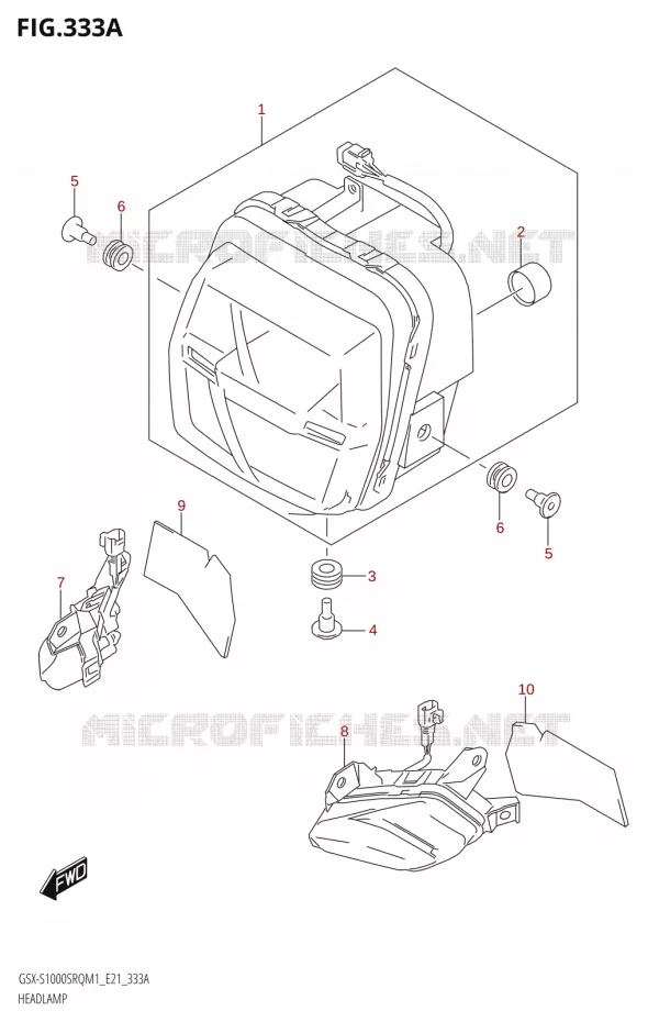 KOPLAMP Suzuki MOTO 1000 KATANA 2021  GSX-S1000SRQ M1 (E21)