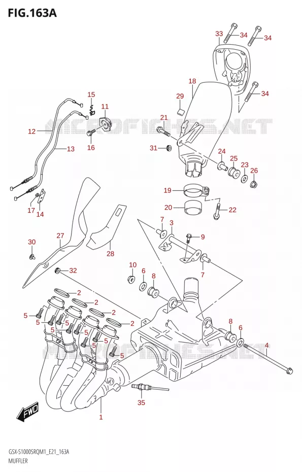 GELUIDDEMPER Suzuki MOTO 1000 KATANA 2021  GSX-S1000SRQ M1 (E24)