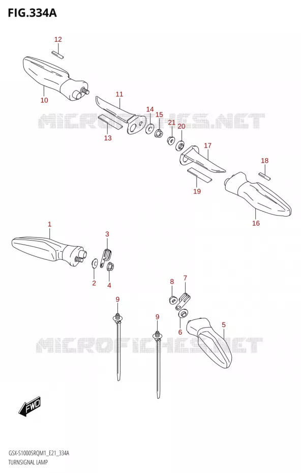 INDICATOREN Suzuki MOTO 1000 KATANA 2021  GSX-S1000SRQ M1 (E24)