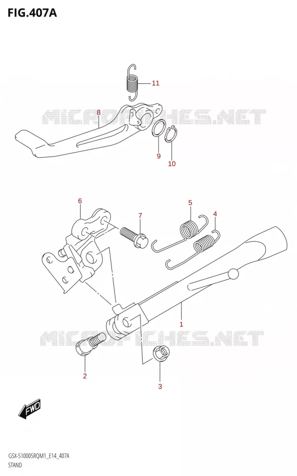 STAND Suzuki MOTO 1000 KATANA 2021  GSX-S1000SRQ M1 (E14)