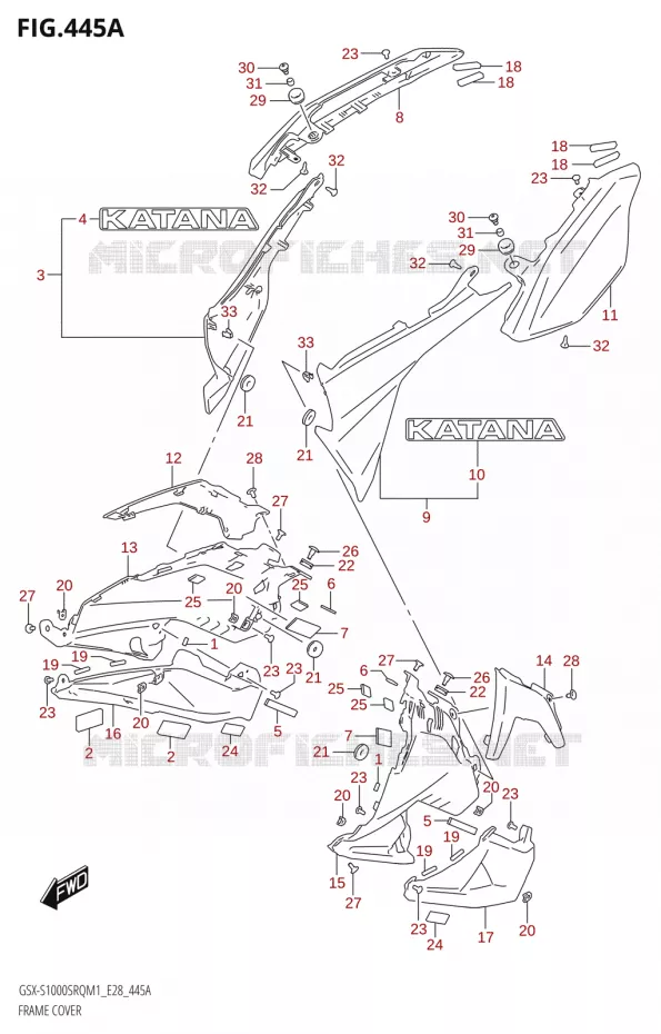 KUIP Suzuki MOTO 1000 KATANA 2021  GSX-S1000SRQ M1 (E28 E33)