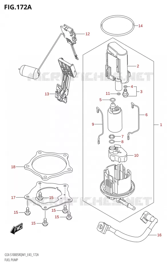 BENZINE POMP Suzuki MOTO 1000 KATANA 2021  GSX-S1000SRQ M1 (E43)