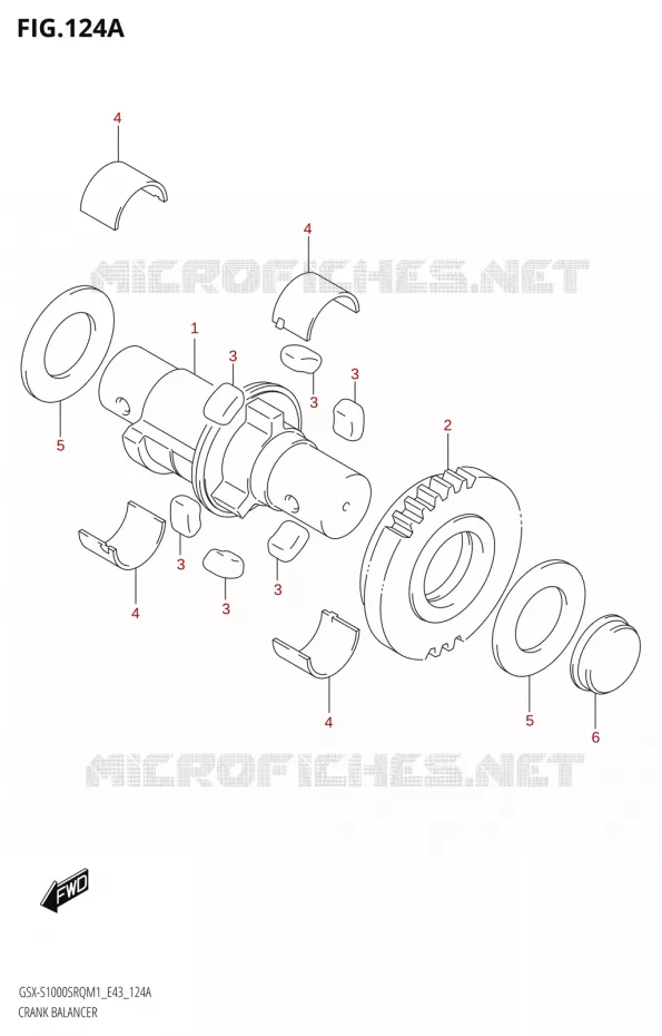 CRANK BALANCER Suzuki MOTO 1000 KATANA 2021  GSX-S1000SRQ M1 (E43)