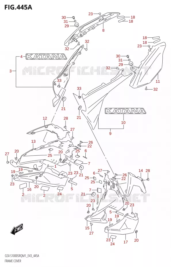 KUIP Suzuki MOTO 1000 KATANA 2021  GSX-S1000SRQ M1 (E43)
