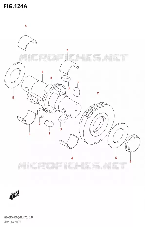 CRANK BALANCER Suzuki MOTO 1000 KATANA 2021  GSX-S1000SRQ M1 (E76 ECE2 E17,22,39)