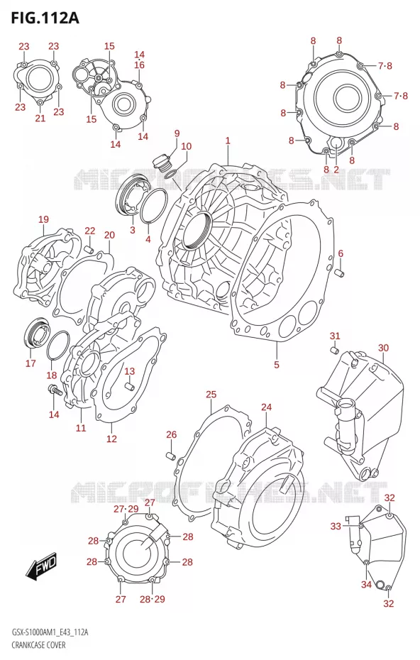 CARTERDEKSEL Suzuki MOTO 1000 GSX-S 2021  GSX-S1000A M1 /​ GSX-S1000AZ M1 (E43)