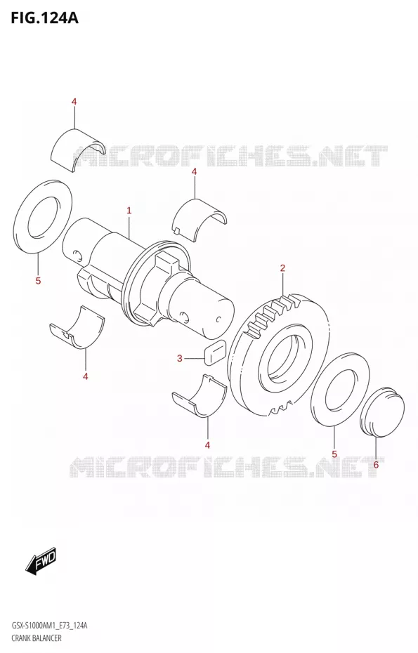 CRANK BALANCER Suzuki MOTO 1000 GSX-S 2021  GSX-S1000A M1 /​ GSX-S1000AZ M1 (E73)